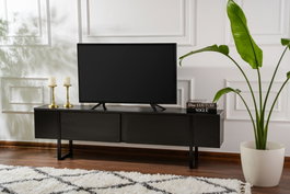 Nordure Serenity Soporte para TV Madera Negra y Negro